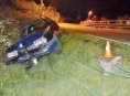 Kradené auto naboural opilý cizinec u obce Vidly