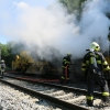  Požár kolejového vozidla - Střeň             zdroj foto: HZS Olk