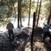 Kouty na Desnou - likvidace lesního požáru   zdroj foto: HZS Ok