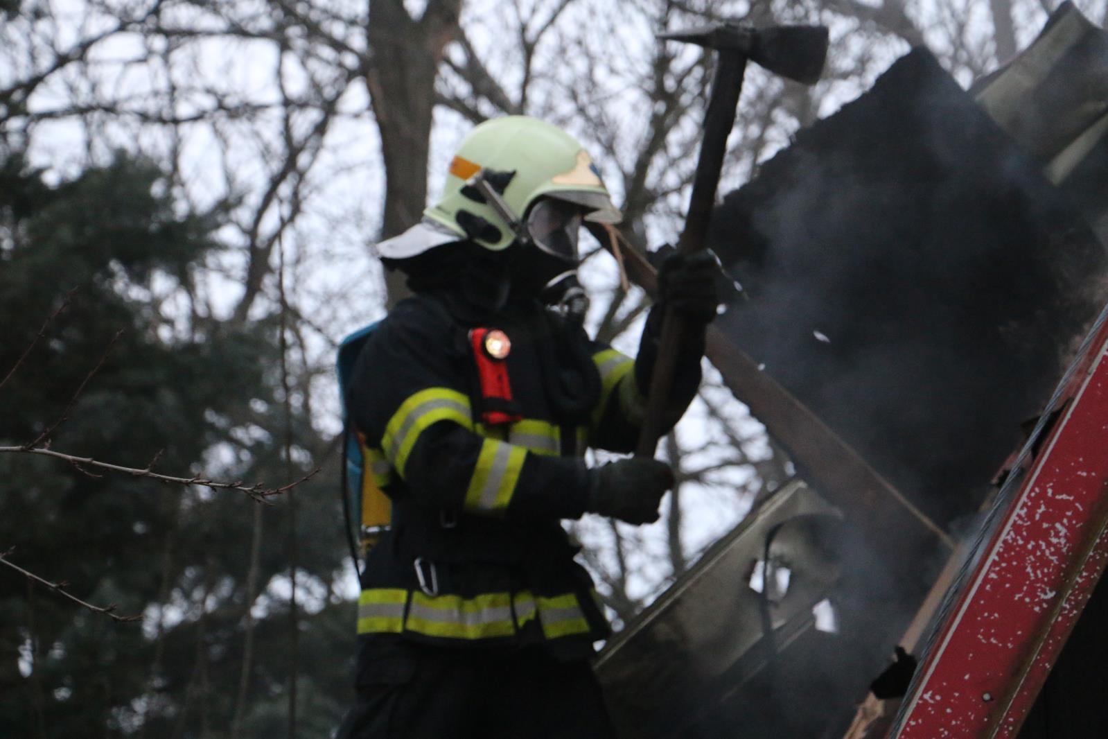 požár chaty v Dolanech zdroj foto: HZS Olk