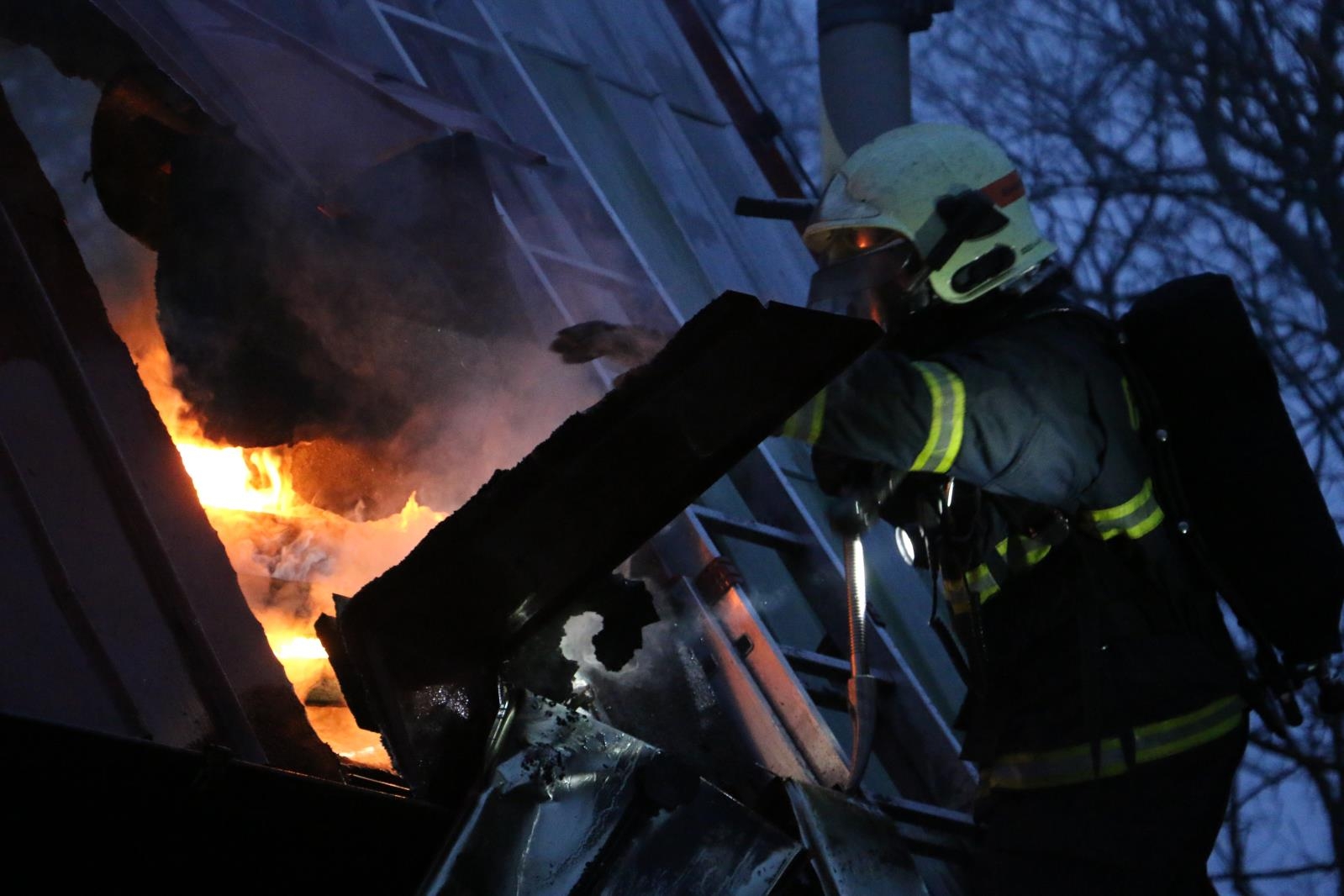 požár chaty v Dolanech zdroj foto: HZS Olk