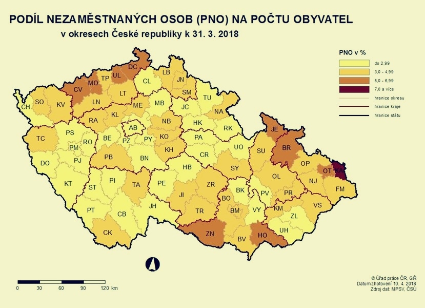 mapa zdroj: ÚP ČR