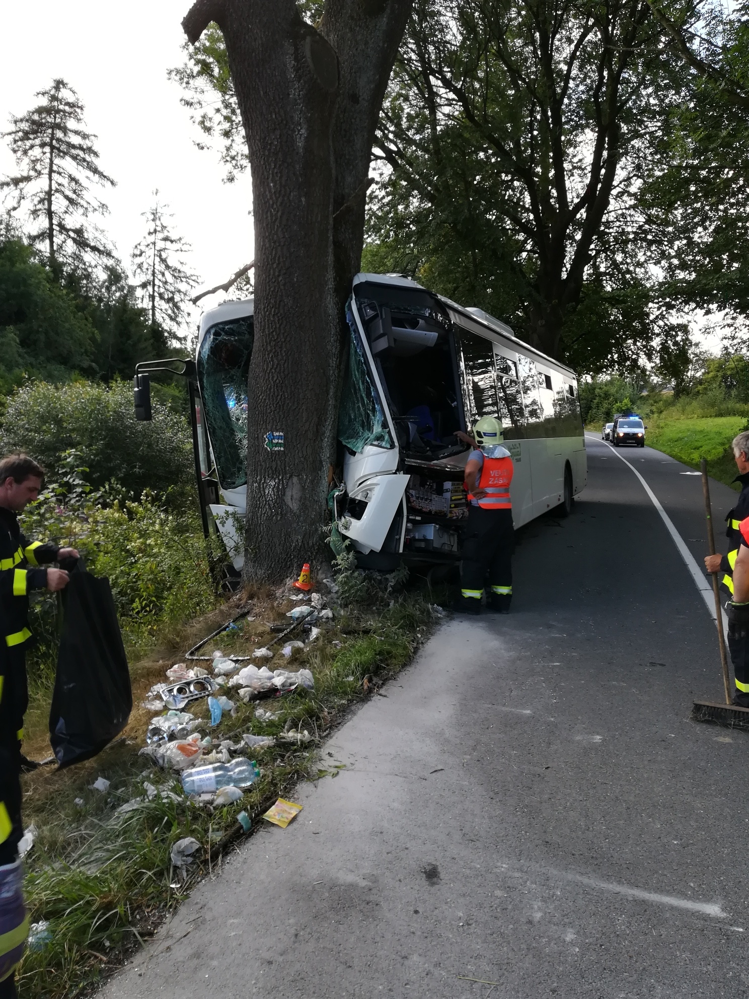 DN linkového autobusu zdroj foto: PČR