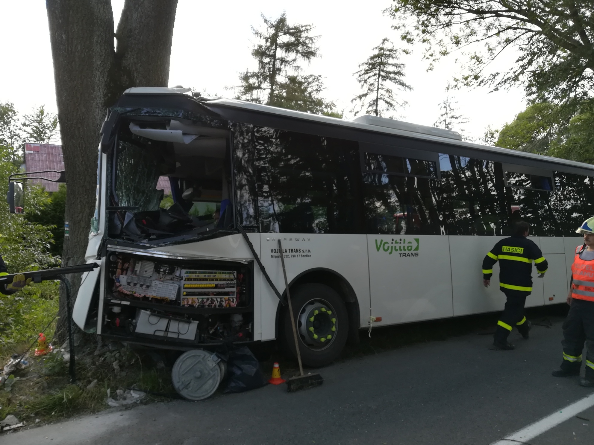 DN linkového autobusu zdroj foto: PČR