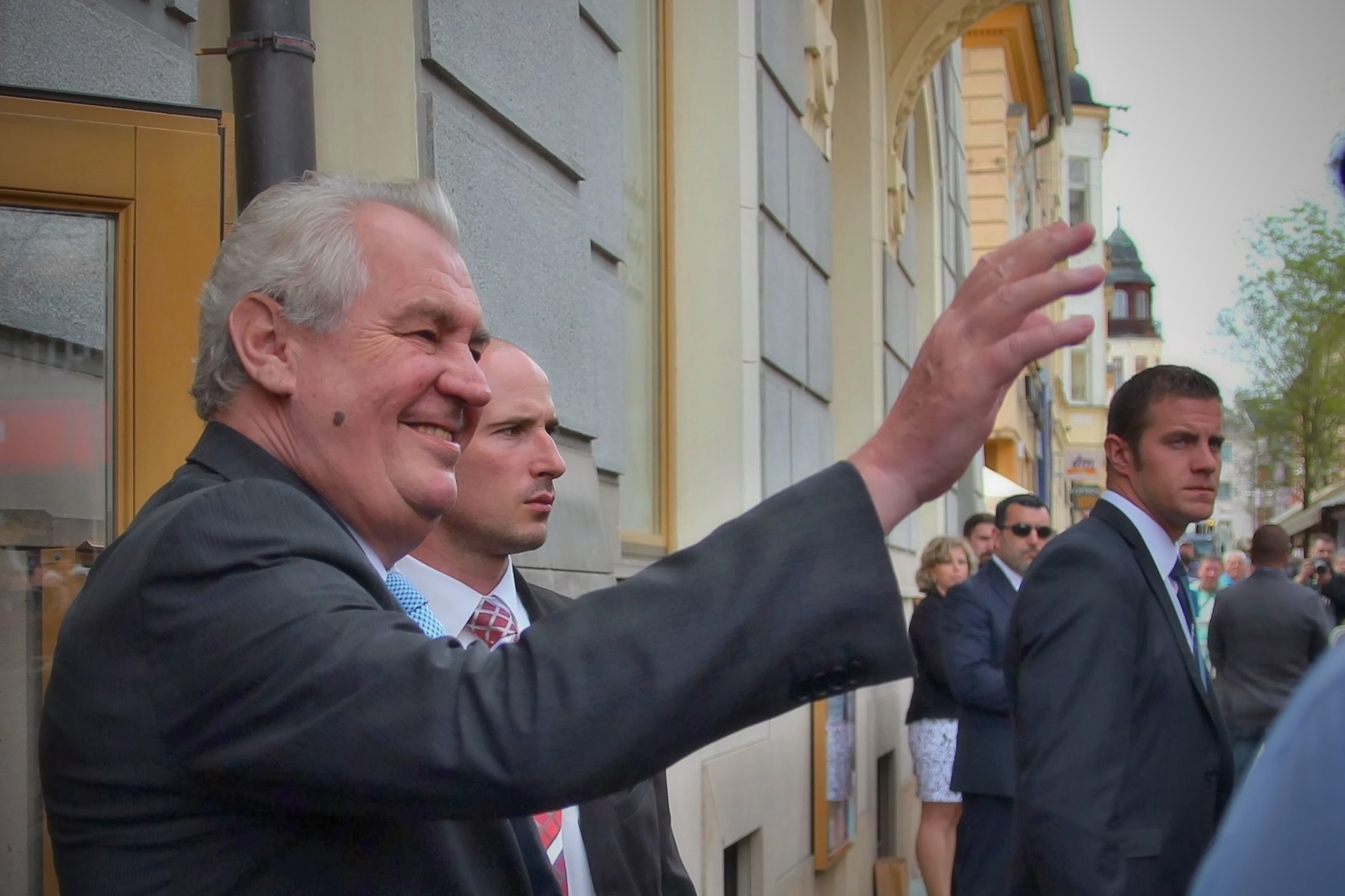 Šumperk - návštěva prezidenta M. Zemna v roce 2015 foto: archiv šumpersko.net