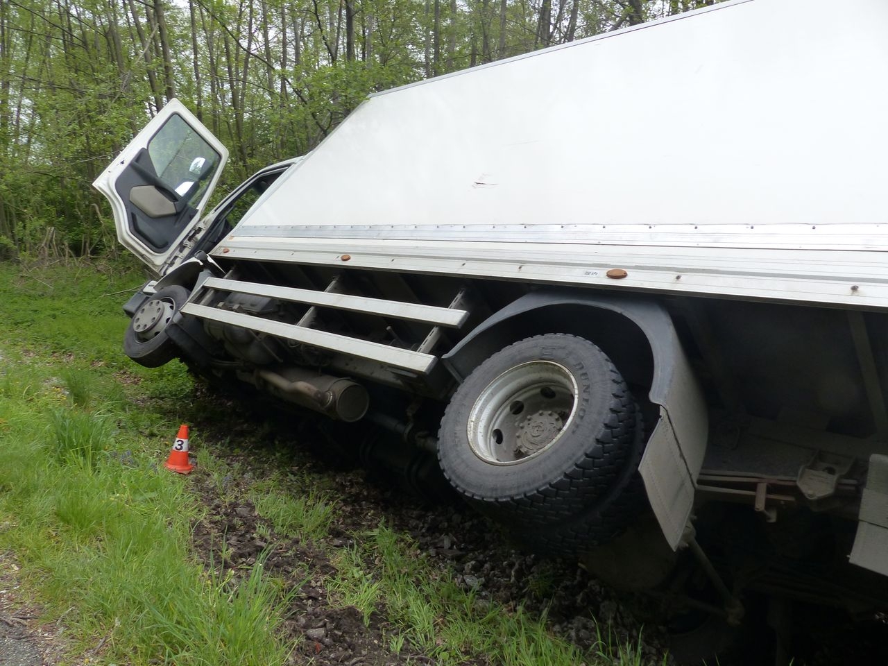 havárie nákladního vozidla zdroj foto: PČR