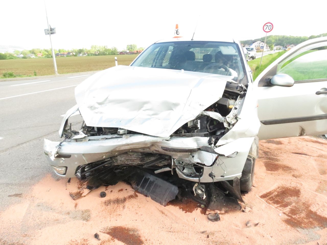 dopravní nehoda u Rapotína zdroj foto: PČR