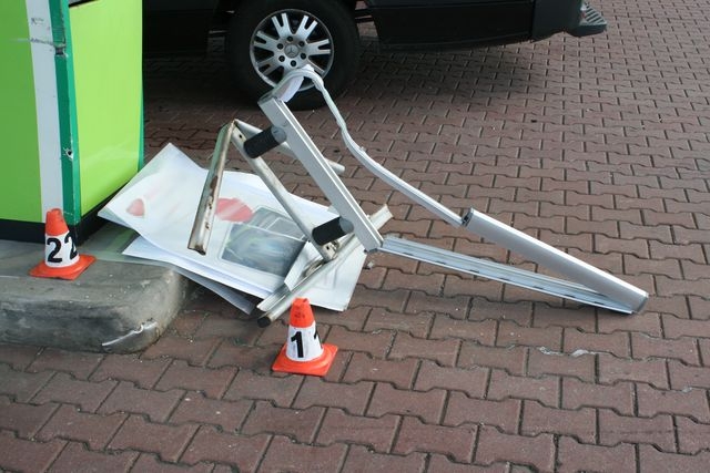 Mohelnice - poškození čerpací stanice zdroj foto: PČR