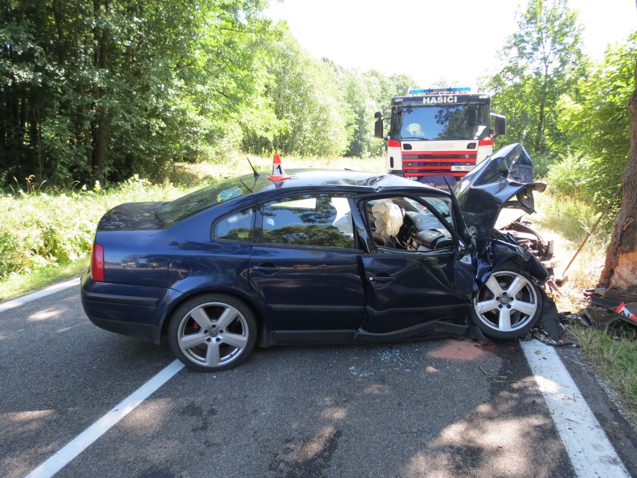 dopravní nehoda u Štítů zdroj foto: PČR