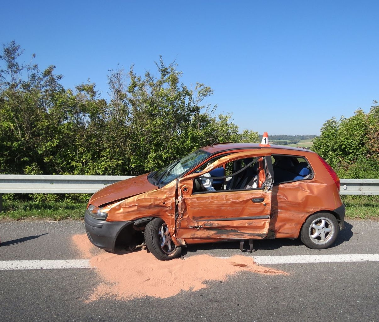 dopravní nehoda u Zábřehu zdroj foto: PČR