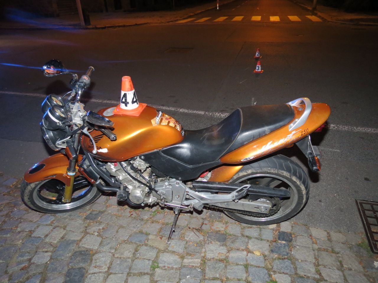 havárie motocyklu v Šumperku zdroj foto: PČR