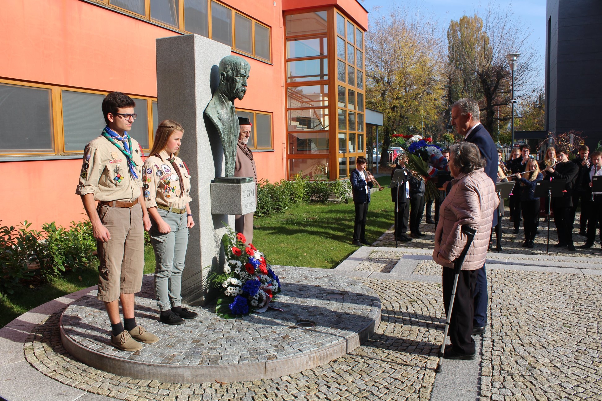 Vzpomínka na T. G. Masaryka i padlé vojáky v Šumperku zdroj foto: mus