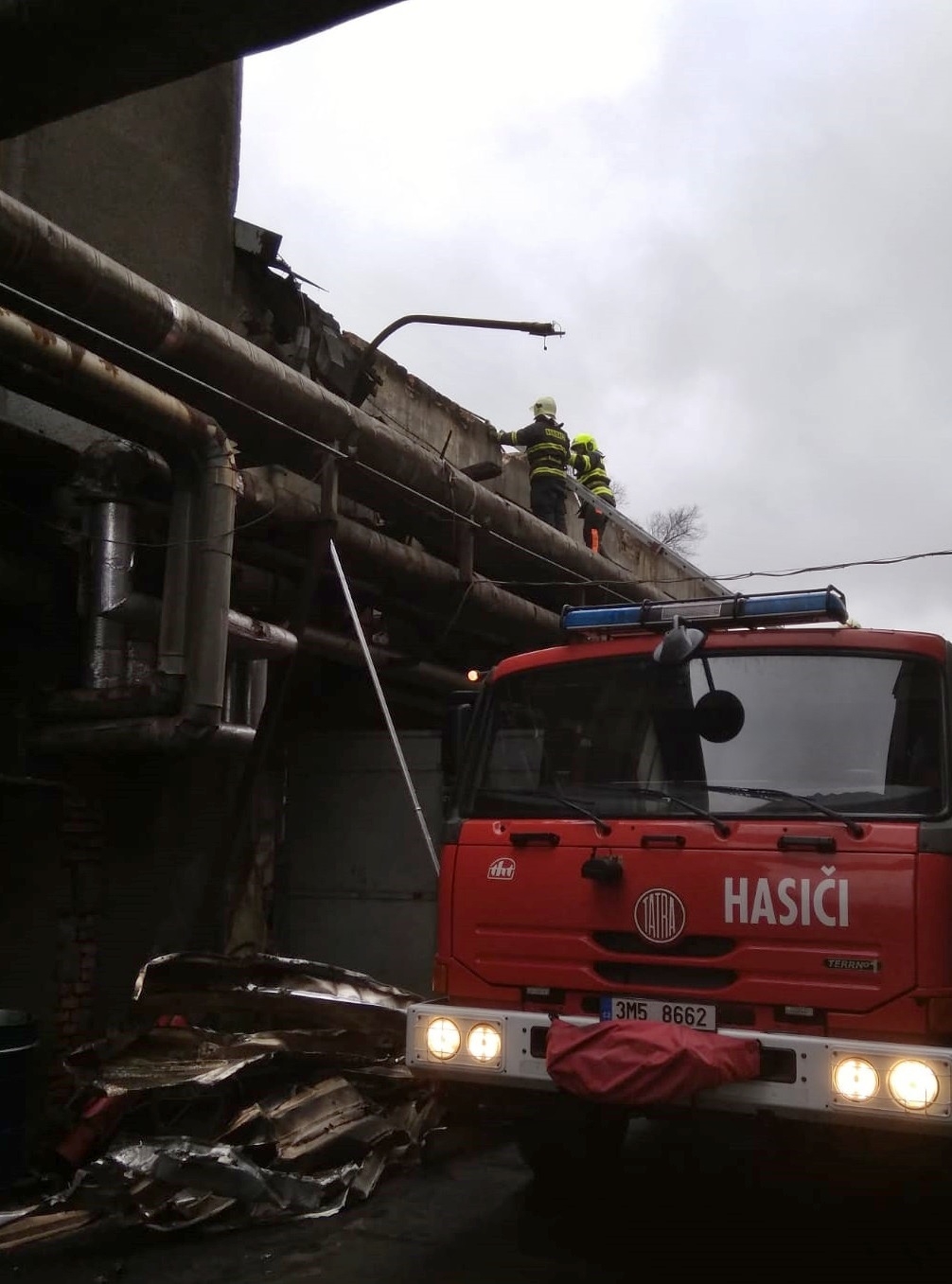 požár kovárny na Šumpersku zdroj foto: HZS OLK