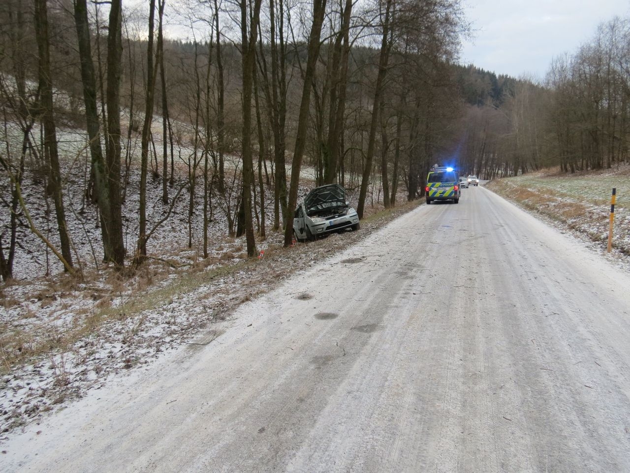 havárie vozidla u Bohdíkova zdroj foto: PČR