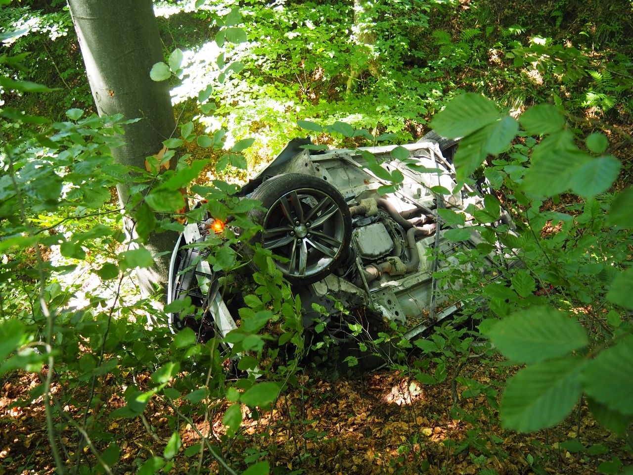 havárie vozidla na Červenohorském sedle zdroj foto: PČR