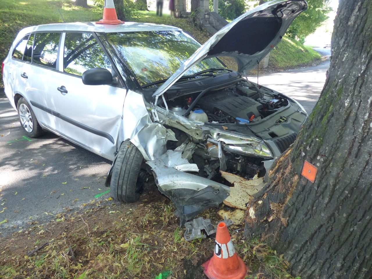 havárie vozidla v Žulové zdroj foto: PČR