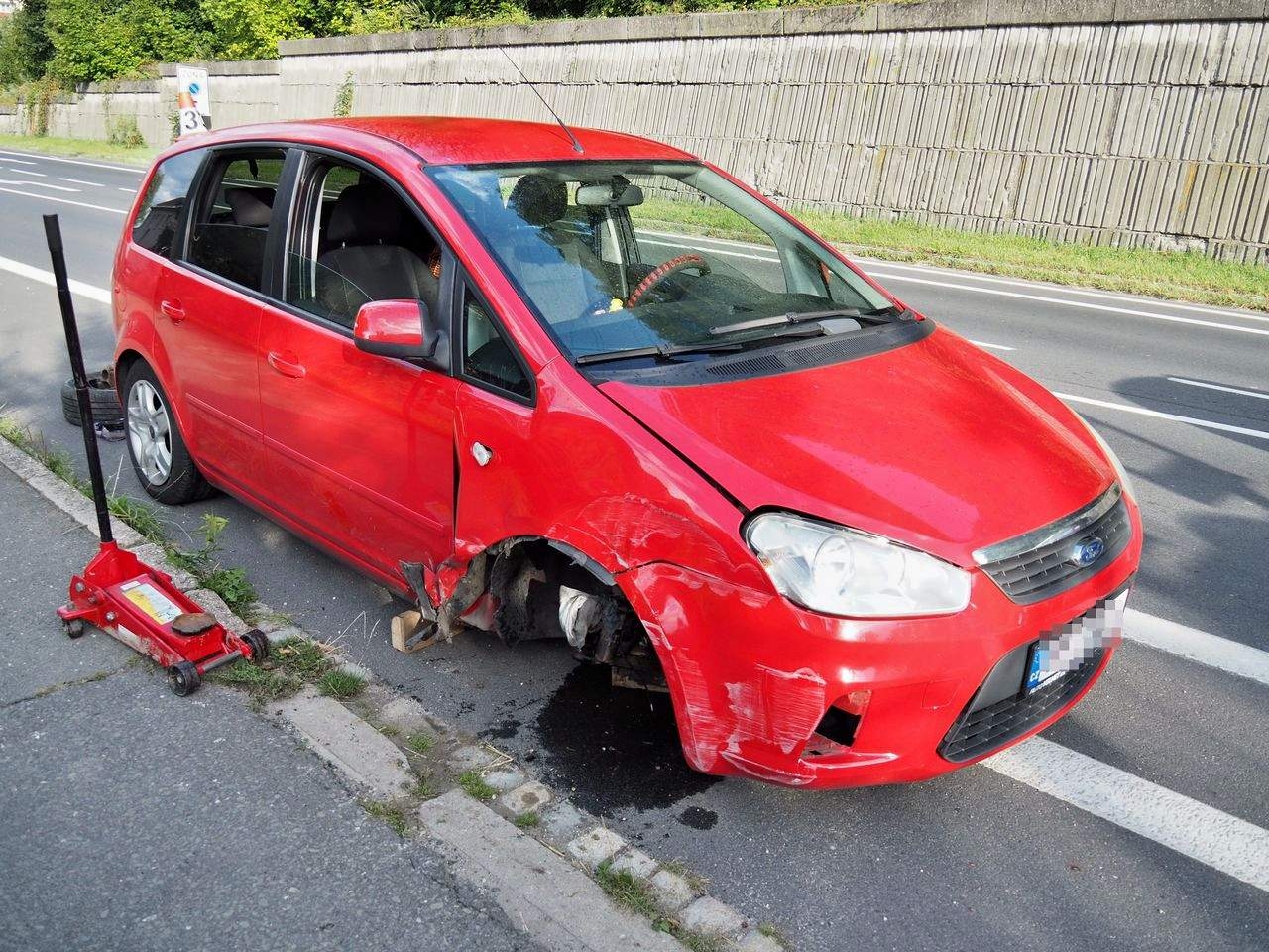 havárie vozidla v Šumperku zdroj foto: PČR