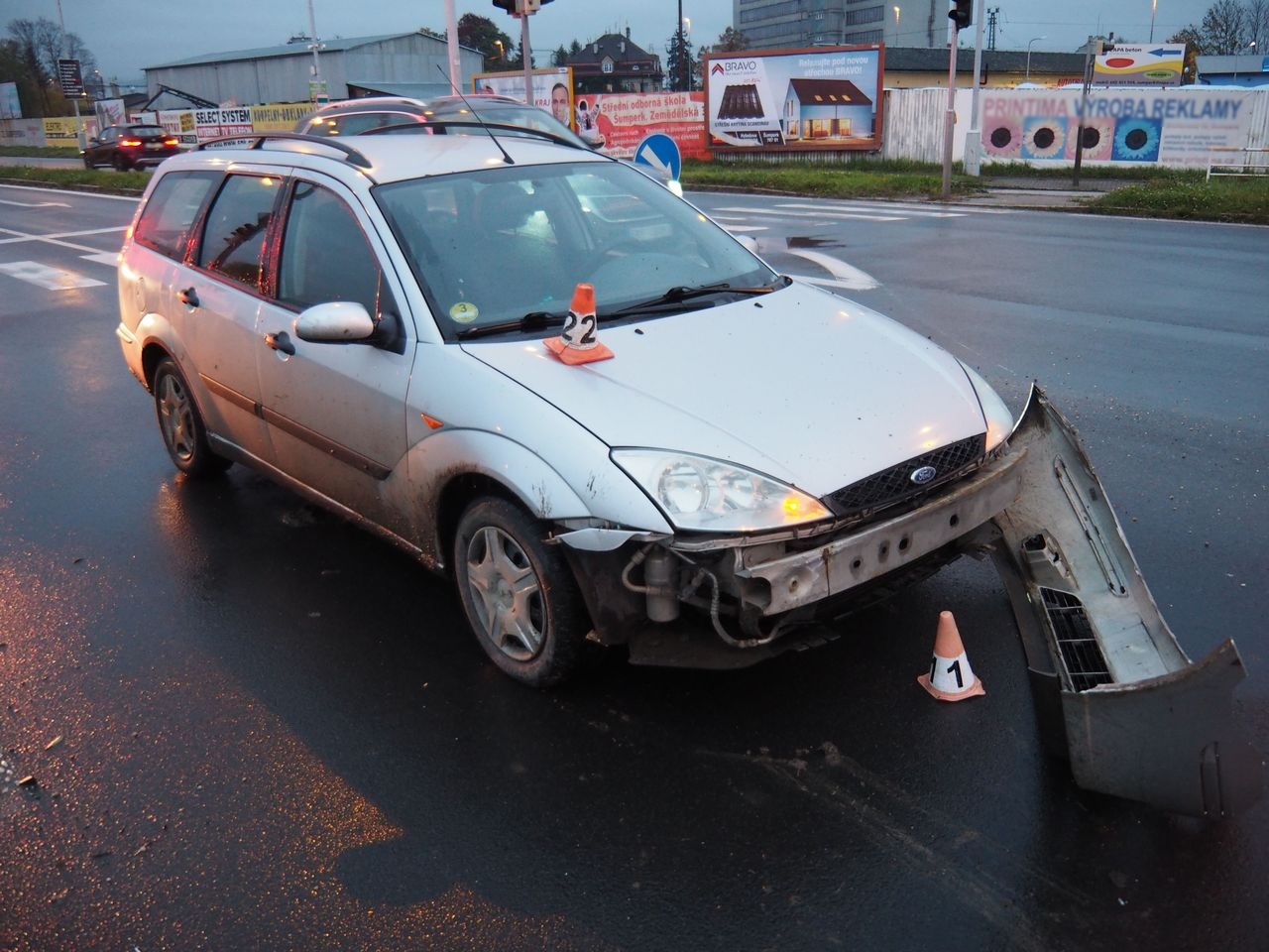dopravní nehoda v Šumperku zdroj foto: PČR