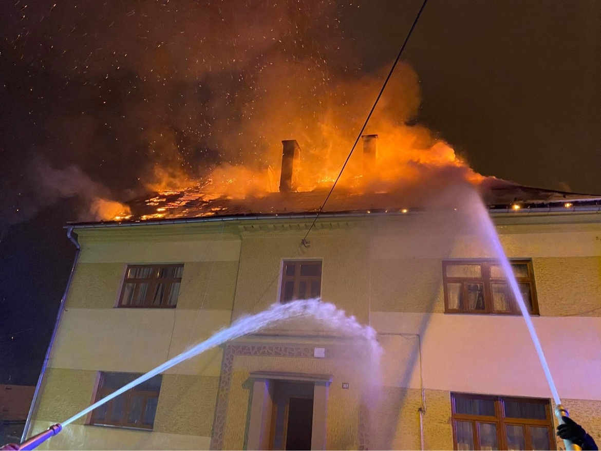 Moravský Beroun - zásah hasičů zdroj foto: HZS OLK
