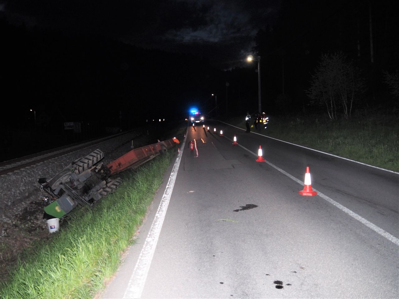 havárie traktoru v Jindřichově zdroj foto: PČR