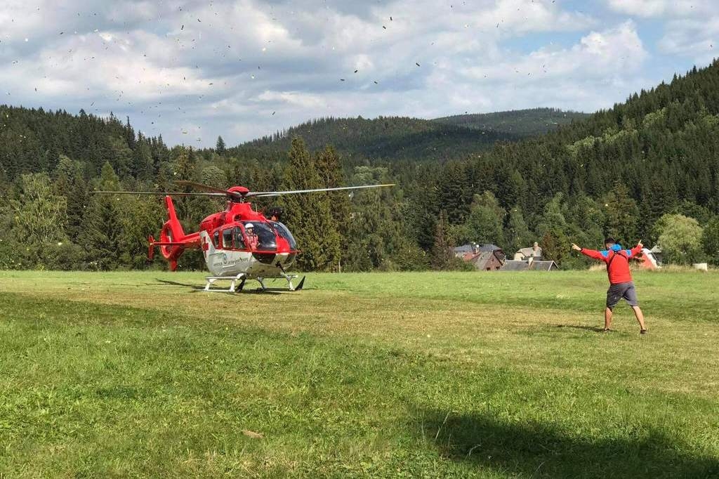 Vrtulník letěl čtyřikrát do Jeseníků k závažným případům zdroj foto: HS